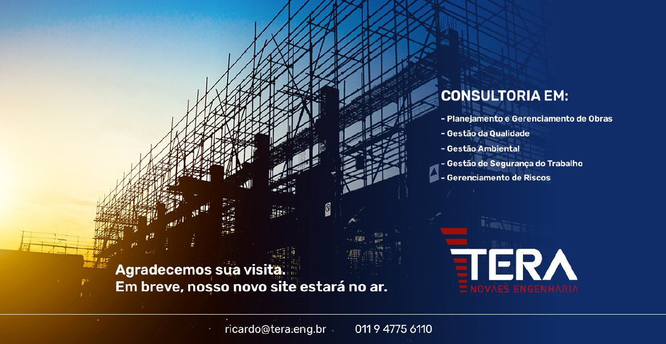 Tela de aguarde da TERA ENGENHARIA
